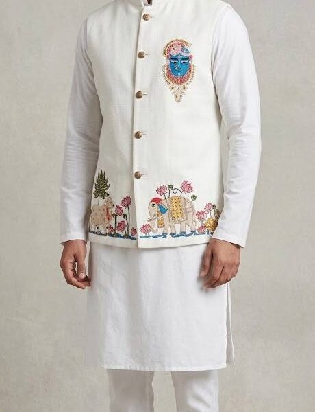 Embroidered Koti Jacket