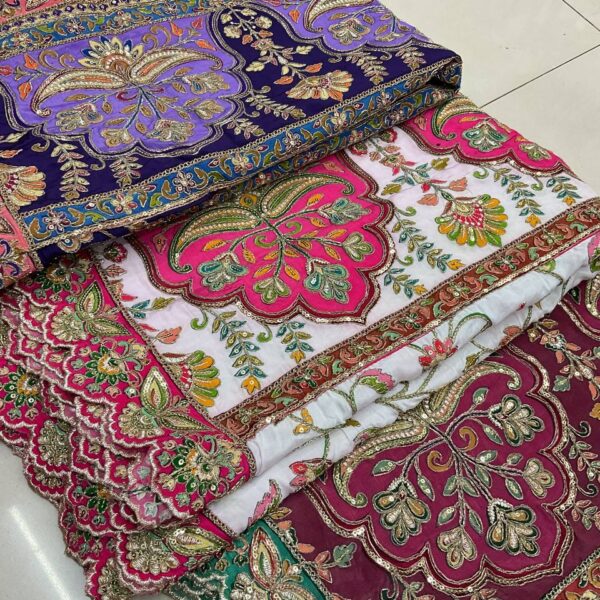 New Arrivals 5 Premium Floral Embroidery Dupattas