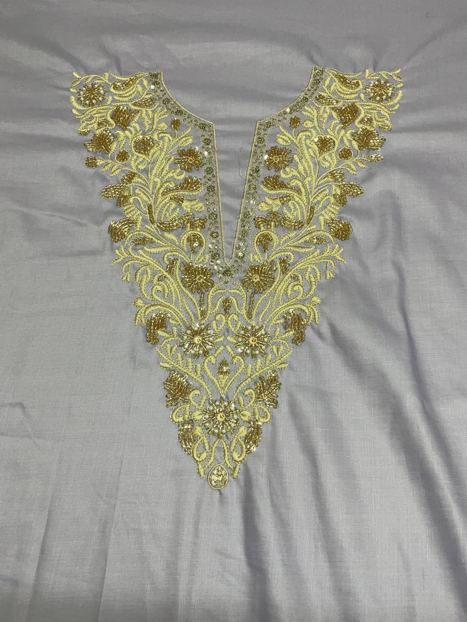 Embroidered Neck Work Kurta 6 Embroidered Neck Work Kurta - Image 6