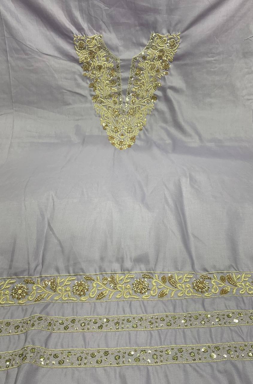 Embroidered Neck Work Kurta 4 Embroidered Neck Work Kurta - Image 4