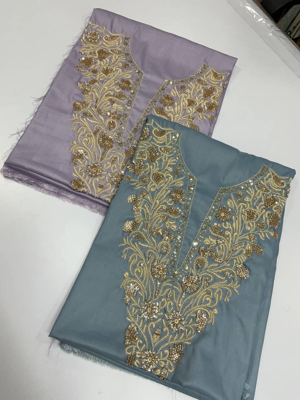 Embroidered Neck Work Kurta 9 Embroidered Neck Work Kurta - Image 9