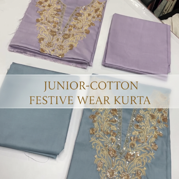 Embroidered Neck Work Kurta