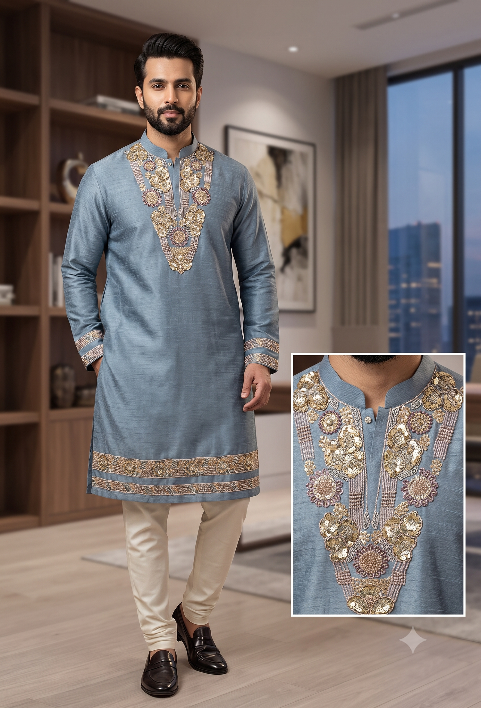Heavy Work Ethnic Kurta 1 Heavy Work Ethnic Kurta