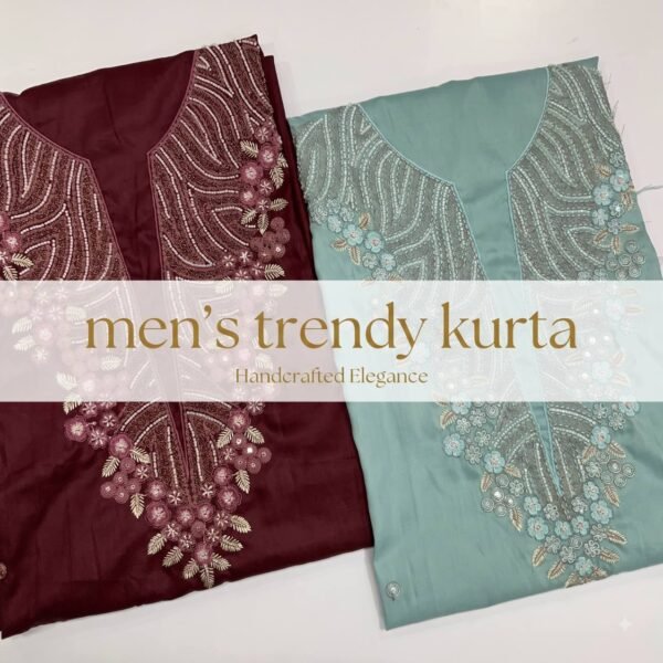 Men's Embroidered Ethnic Kurta
