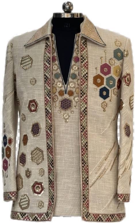 Men's Ethnic Open Jacket Set - 100% Exclusive & Stunning 10 Men's Ethnic Open Jacket Set - 100% Exclusive & Stunning - Image 10