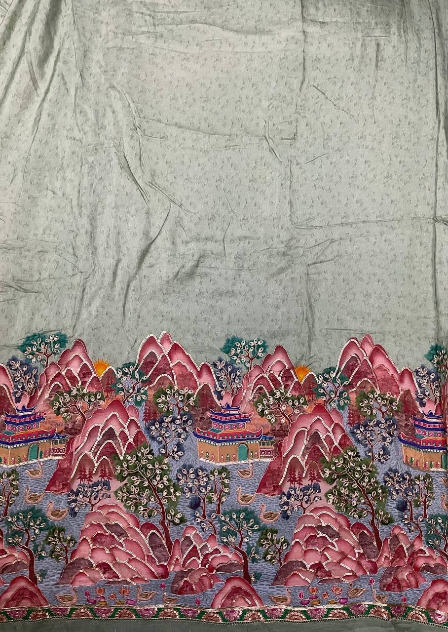 Men's Ethnic Printed Kurta Fabric 10 Men's Ethnic Printed Kurta Fabric - Image 10