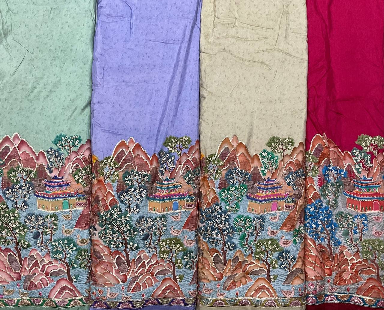Men's Ethnic Printed Kurta Fabric 2 Men's Ethnic Printed Kurta Fabric - Image 2