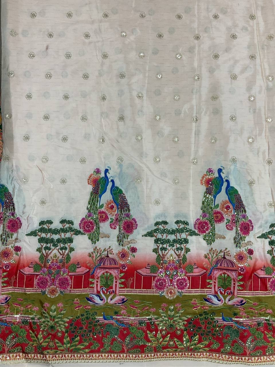 Women's Ethnic Printed Designer Kurta Fabric 4 Women's Ethnic Printed Designer Kurta Fabric - Image 4