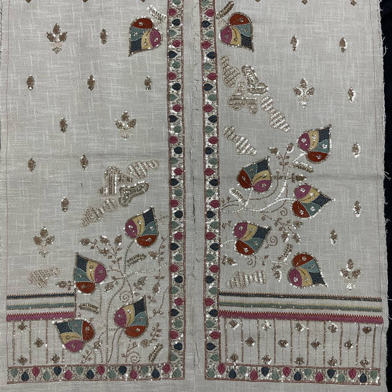 Designer Jute Cotton Embroidery Jacket - 100% Perfect & Exclusive 8 Designer Jute Cotton Embroidery Jacket - 100% Perfect & Exclusive - Image 8