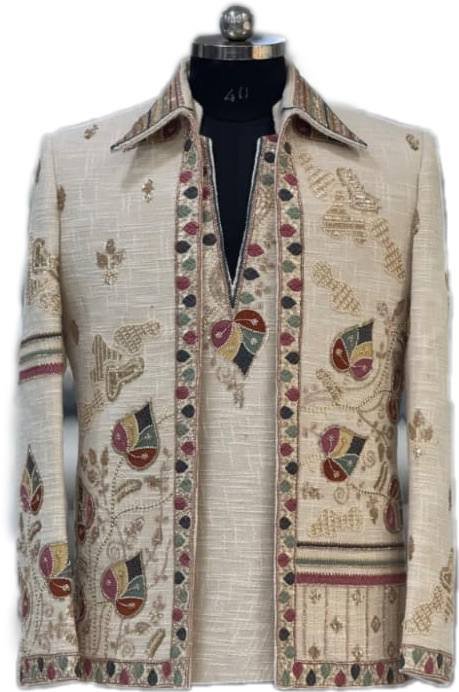 Designer Jute Cotton Embroidery Jacket - 100% Perfect & Exclusive 10 Designer Jute Cotton Embroidery Jacket - 100% Perfect & Exclusive - Image 10