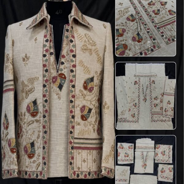 New Arrivals 20 Designer Jute Cotton Embroidery Jacket - 100% Perfect & Exclusive