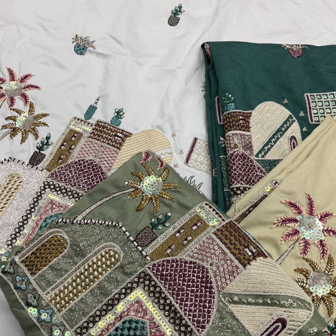 Embroidered Ethnic Fabric For Family Wear 2 Embroidered Ethnic Fabric For Family Wear - Image 2
