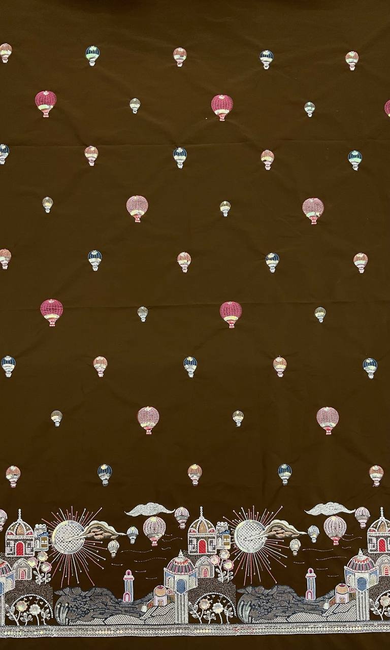 Black Kurta Fabric 4 Black Kurta Fabric - Image 4