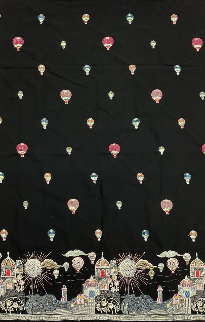 Black Kurta Fabric 5 Black Kurta Fabric - Image 5
