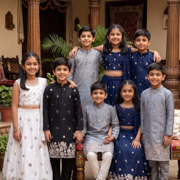 Embroidered Ethnic Fabric For Apparel