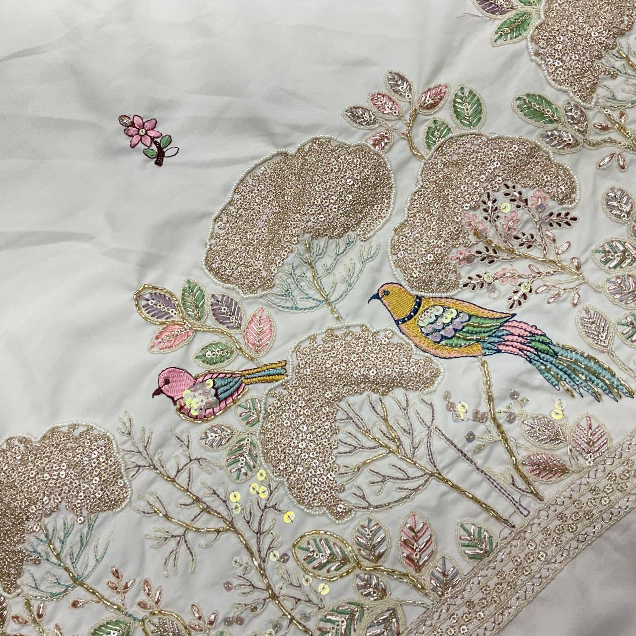 Floral Embroidered Designer Kurta Fabric 10 Floral Embroidered Designer Kurta Fabric - Image 10