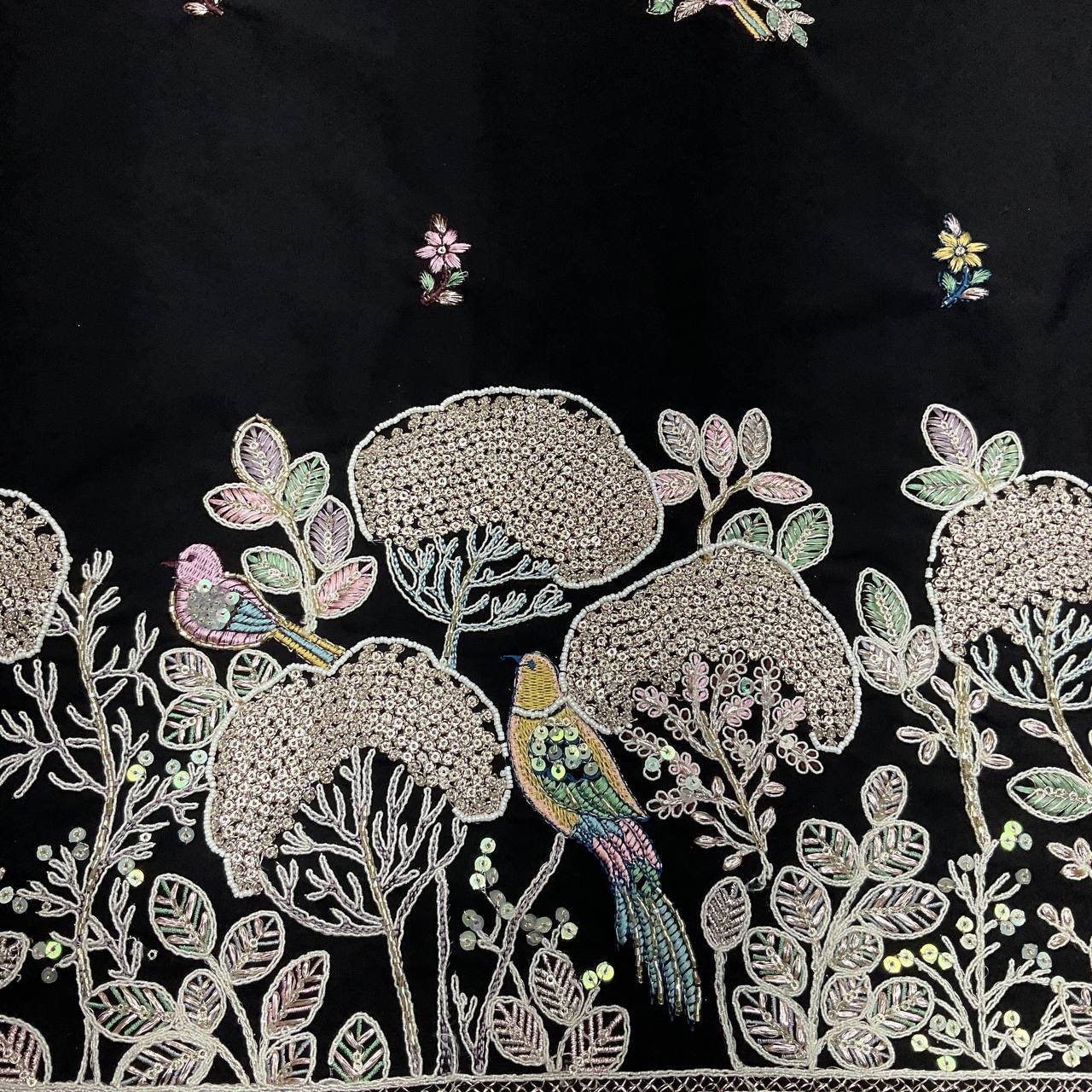 Floral Embroidered Designer Kurta Fabric 11 Floral Embroidered Designer Kurta Fabric - Image 11