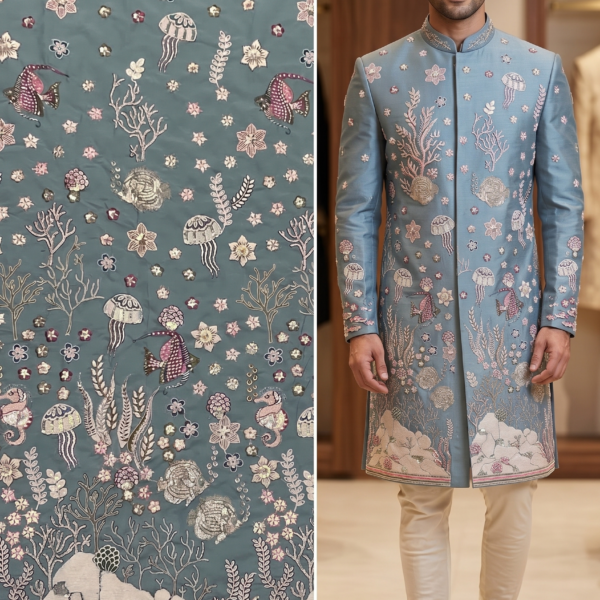 Grooms Designer Sherwani Fabric