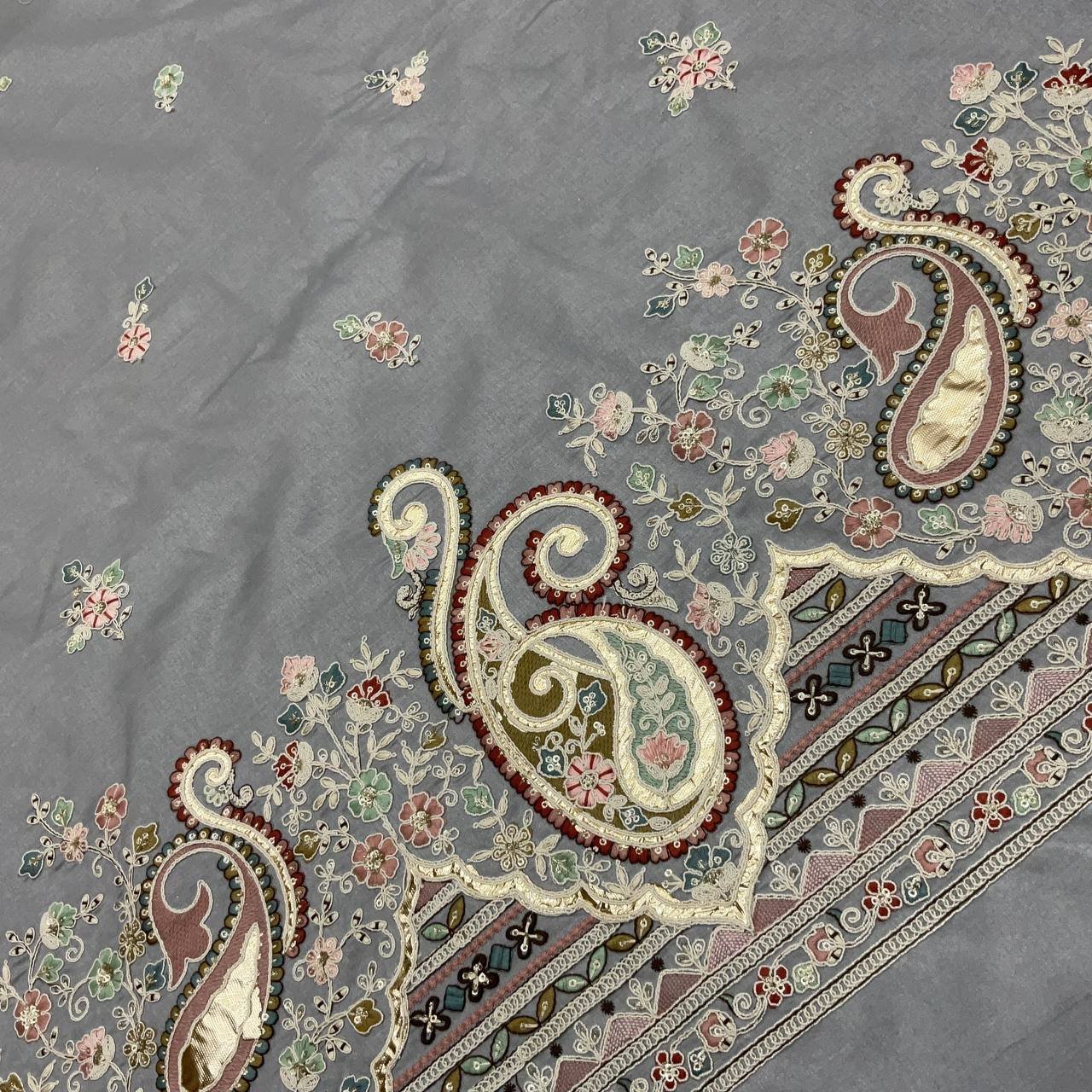 Green Embroidered Ethnic Fabric 7 Green Embroidered Ethnic Fabric - Image 7