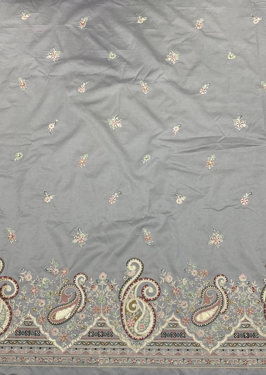 Green Embroidered Ethnic Fabric 3 Green Embroidered Ethnic Fabric - Image 3