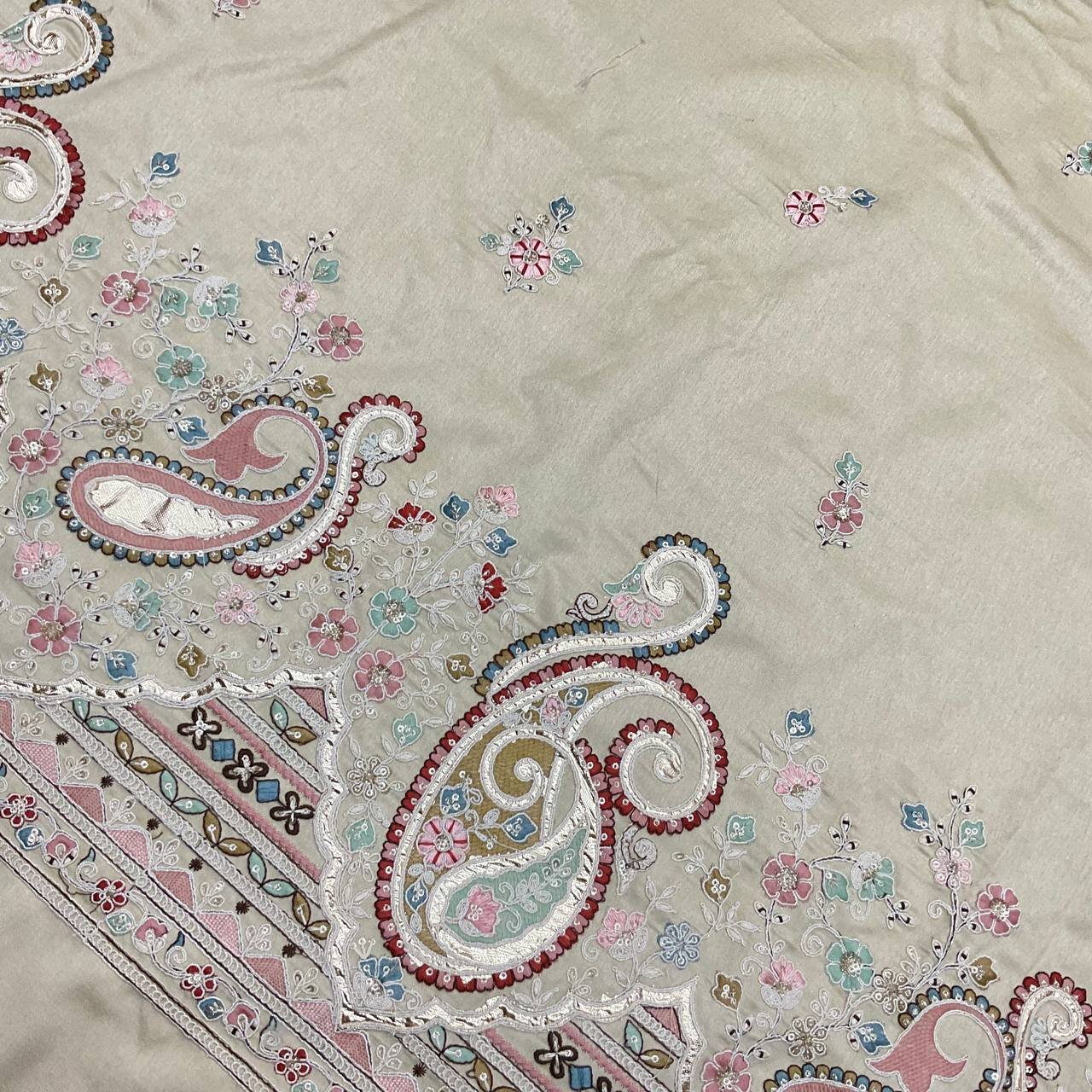 Green Embroidered Ethnic Fabric 9 Green Embroidered Ethnic Fabric - Image 9