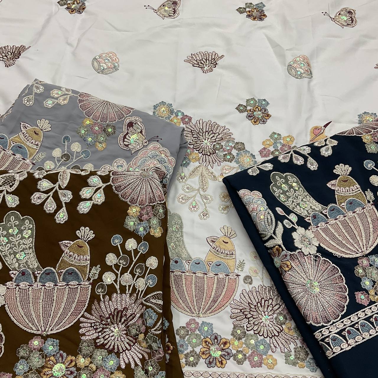 Ethnic Wear Embroidered Fabric 2 Ethnic Wear Embroidered Fabric - Image 2