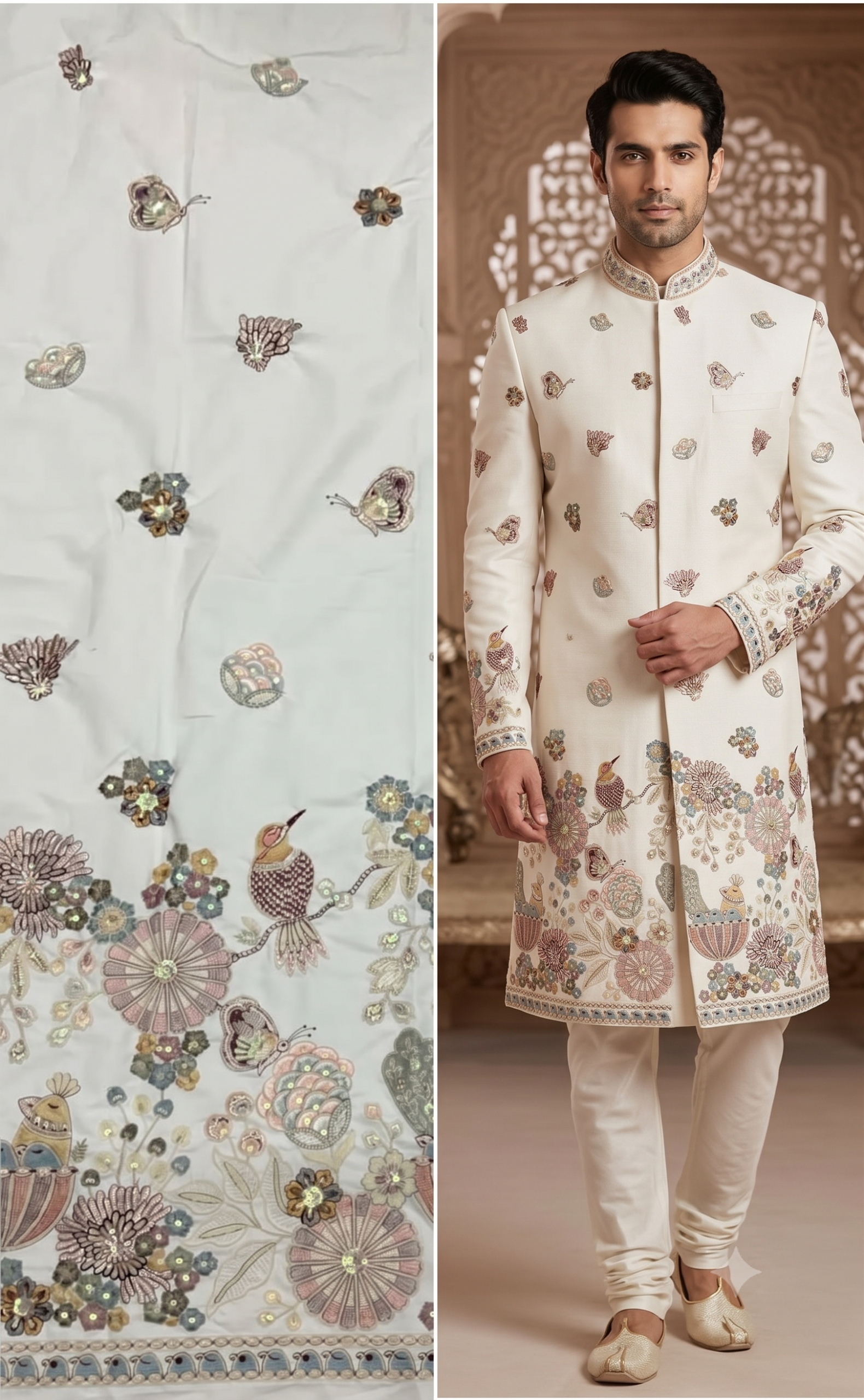 Ethnic Wear Embroidered Fabric 1 Ethnic Wear Embroidered Fabric
