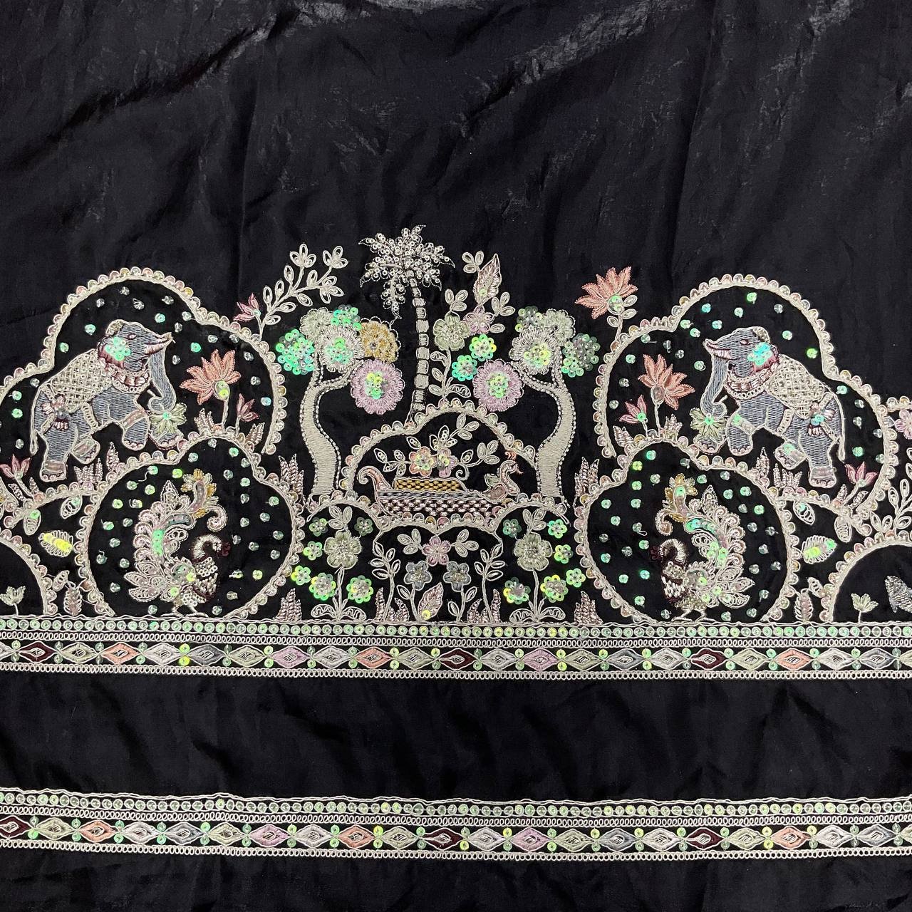 Black Embroidered Kurta 15 Black Embroidered Kurta - Image 15