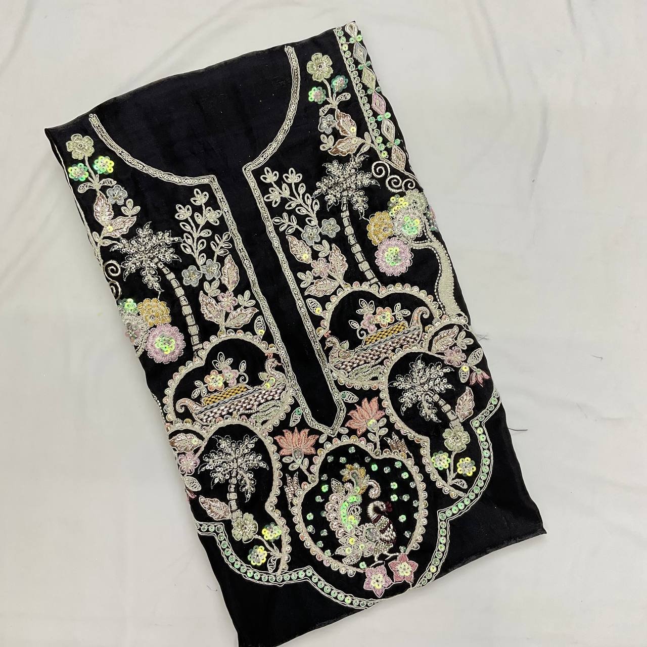 Black Embroidered Kurta 23 Black Embroidered Kurta - Image 23