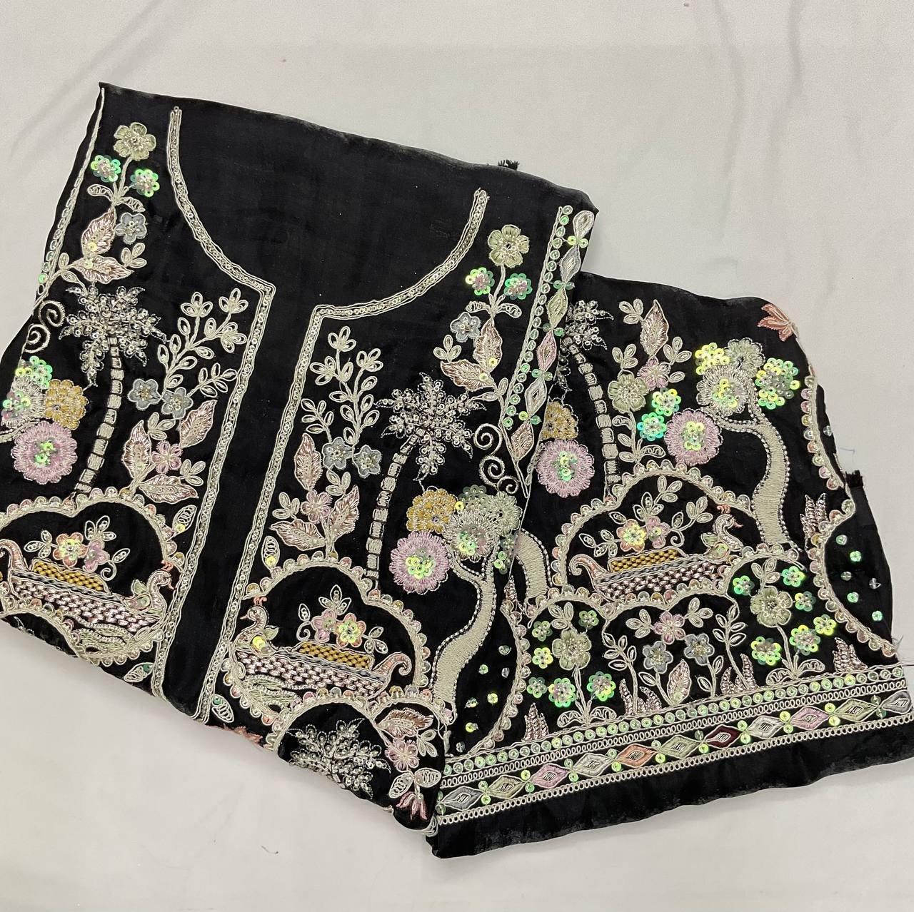 Black Embroidered Kurta 11 Black Embroidered Kurta - Image 11