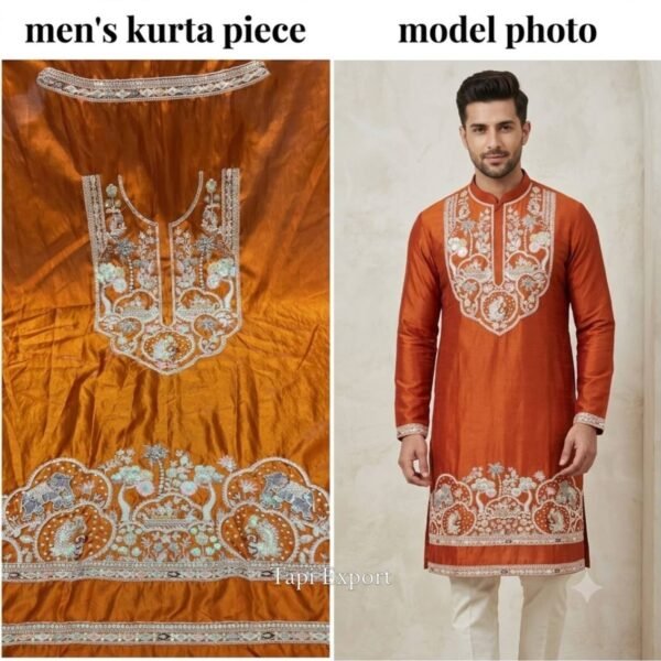Black Embroidered Kurta