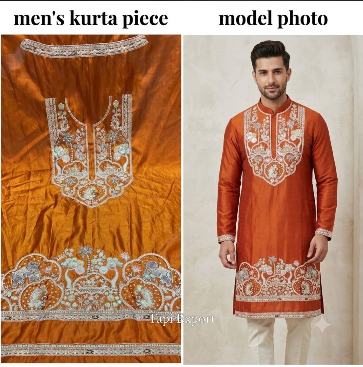 Black Embroidered Kurta