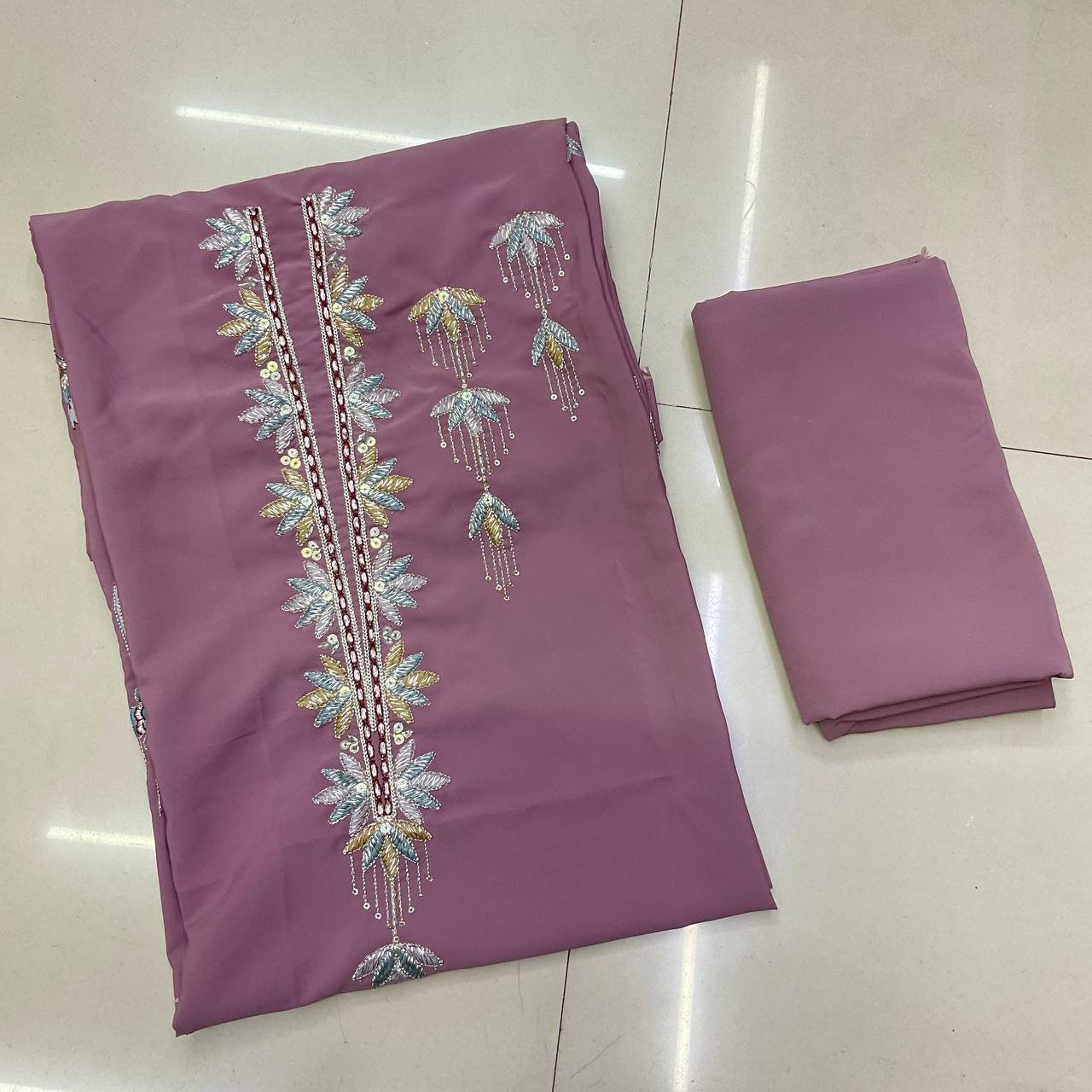 Embroidered Silk Kurta For Ethnic Wear 6 Embroidered Silk Kurta For Ethnic Wear - Image 6