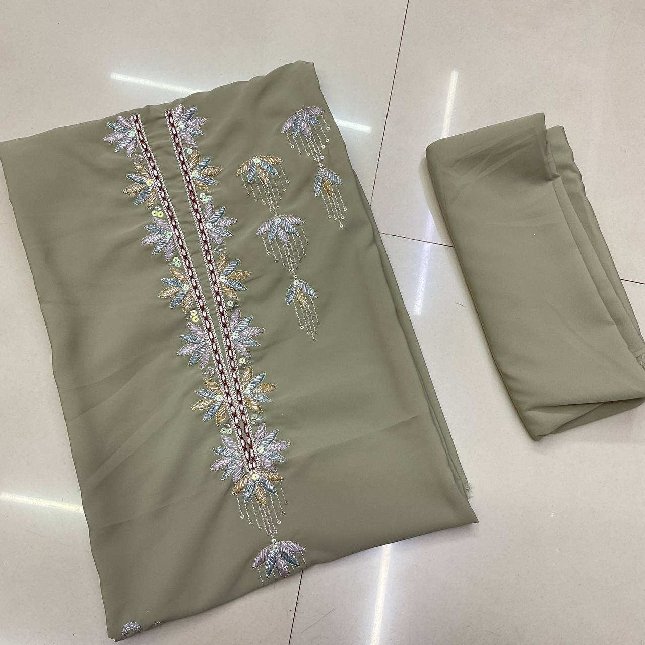 Embroidered Silk Kurta For Ethnic Wear 8 Embroidered Silk Kurta For Ethnic Wear - Image 8