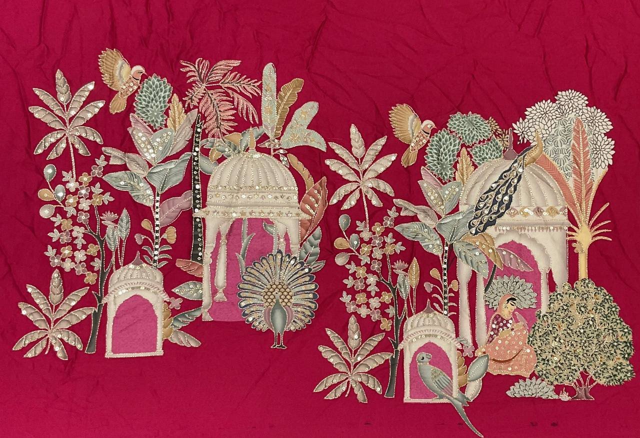 Embroidered Pink Nehru Jacket Sets 3 Embroidered Pink Nehru Jacket Sets - Image 3