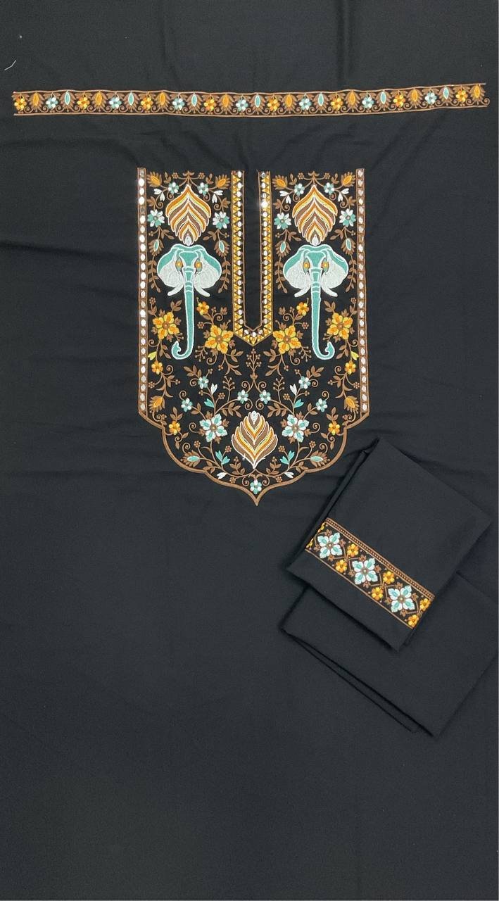 Black Embroidered Ethnic Kurta 4 Black Embroidered Ethnic Kurta - Image 4