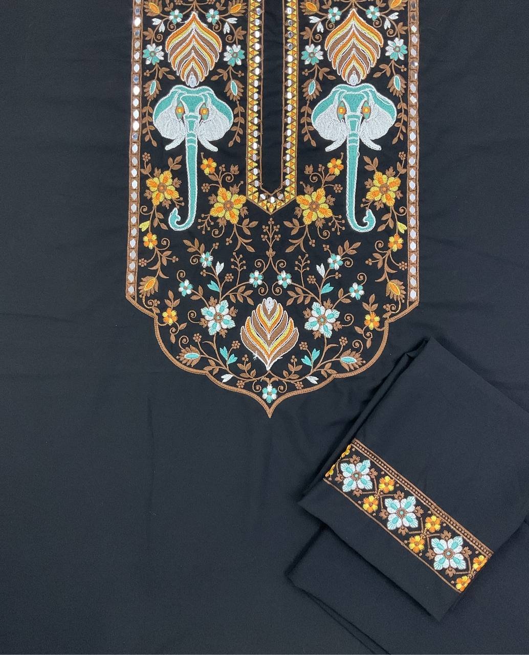 Black Embroidered Ethnic Kurta 6 Black Embroidered Ethnic Kurta - Image 6