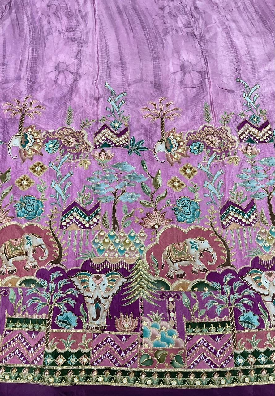 Ladies Ethnic Gown Fabric 5 Ladies Ethnic Gown Fabric - Image 5