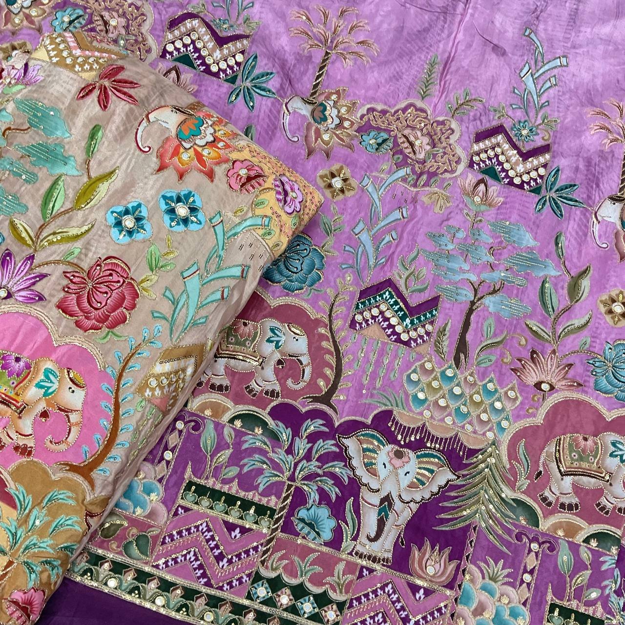 Ladies Ethnic Gown Fabric 9 Ladies Ethnic Gown Fabric - Image 9