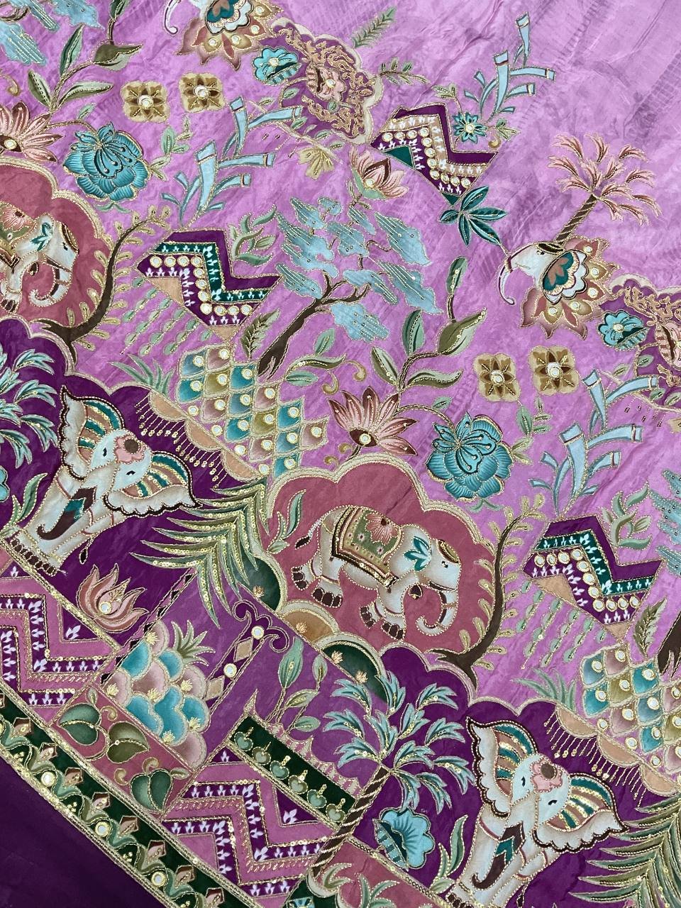 Ladies Ethnic Gown Fabric 6 Ladies Ethnic Gown Fabric - Image 6