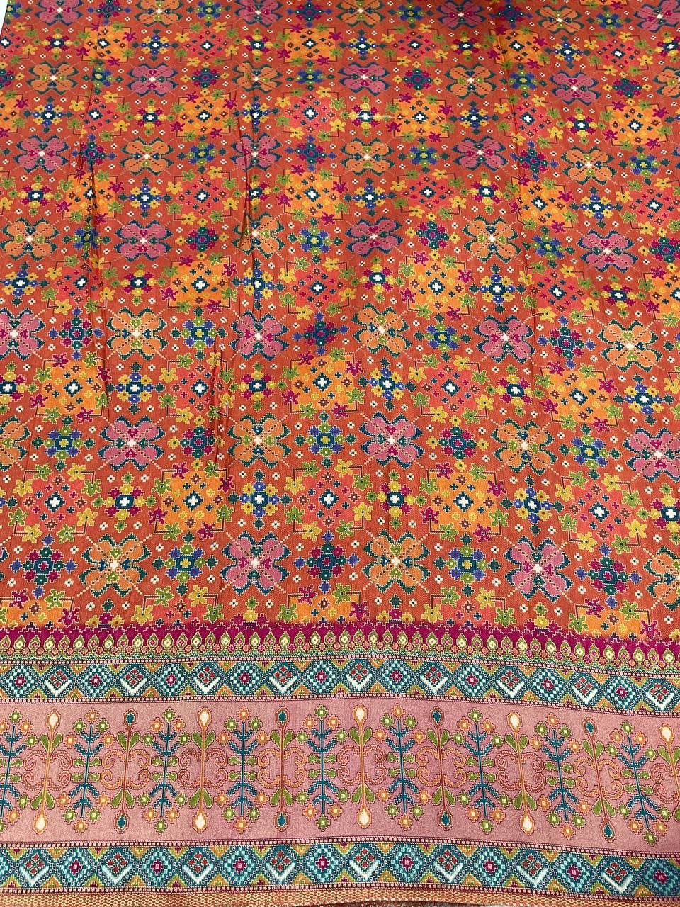 Printed Ethnic Long Jacket Kurta Fabric 5 Printed Ethnic Long Jacket Kurta Fabric - Image 5