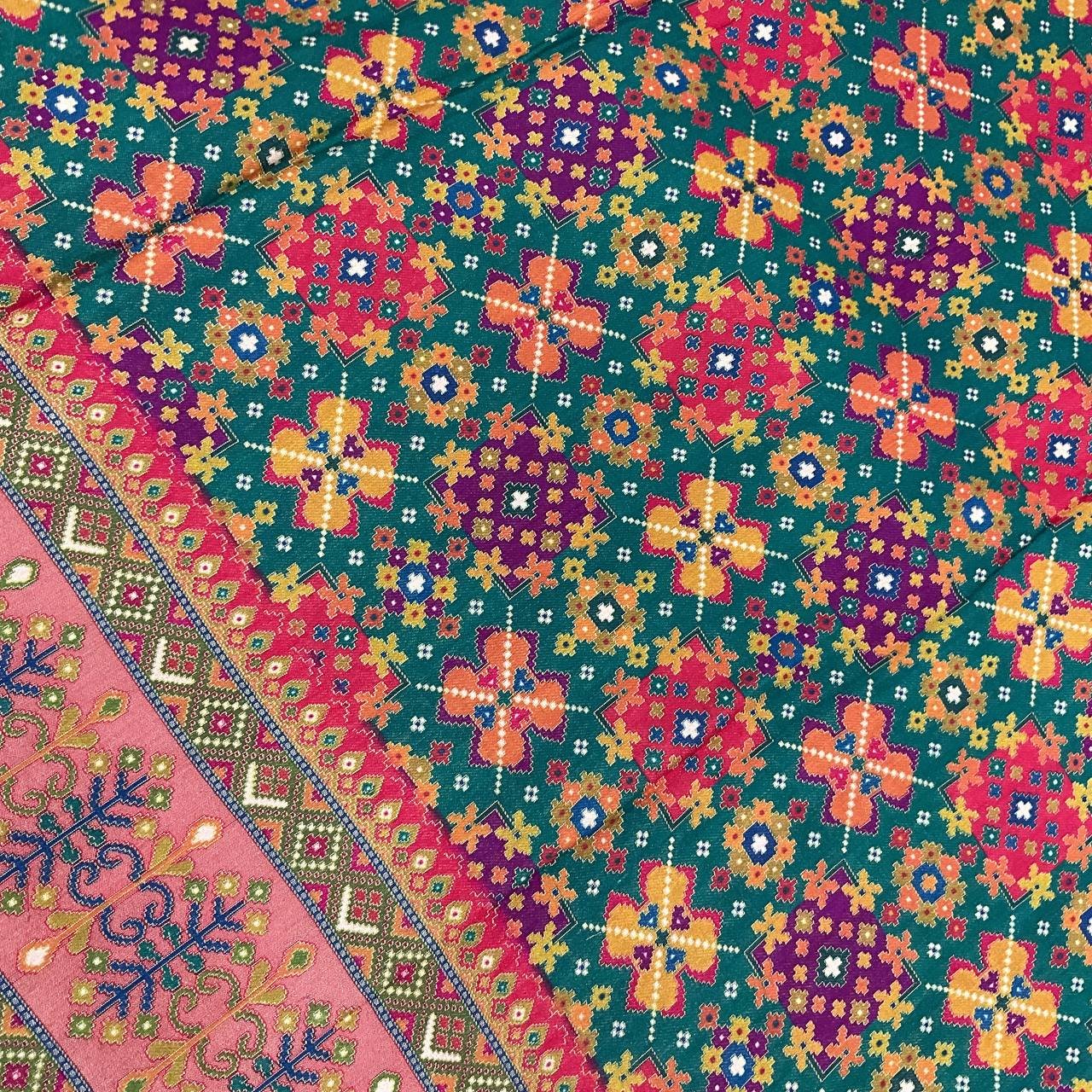 Printed Ethnic Long Jacket Kurta Fabric 7 Printed Ethnic Long Jacket Kurta Fabric - Image 7