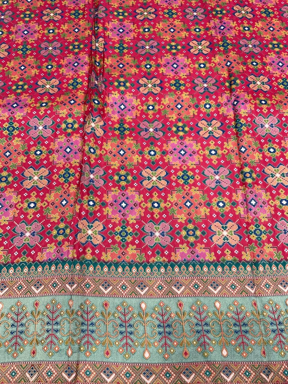 Printed Ethnic Long Jacket Kurta Fabric 4 Printed Ethnic Long Jacket Kurta Fabric - Image 4