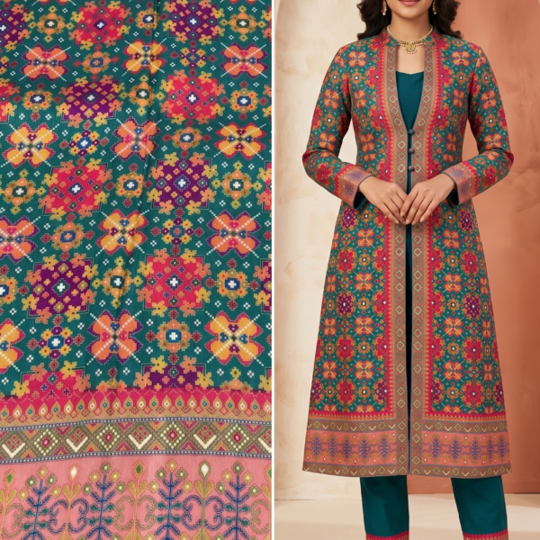 Home Page 8 Printed Ethnic Long Jacket Kurta Fabric
