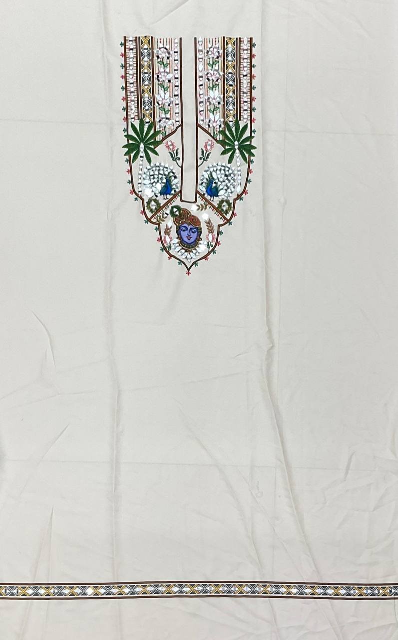 Off White Mens Ethnic Kurta 3 Off White Mens Ethnic Kurta - Image 3