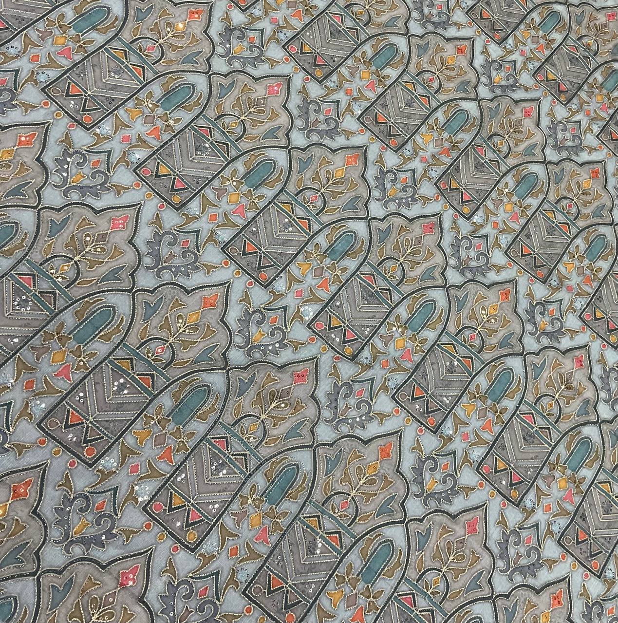 Ethnic All Over Embroidered Fabric 5 Ethnic All Over Embroidered Fabric - Image 5