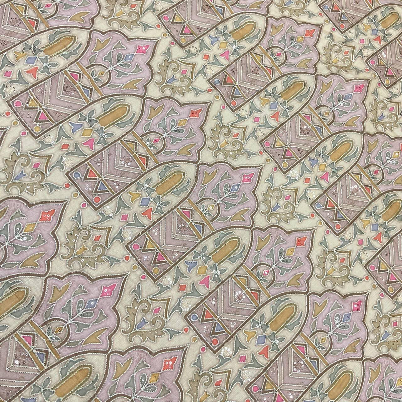 Ethnic All Over Embroidered Fabric 6 Ethnic All Over Embroidered Fabric - Image 6