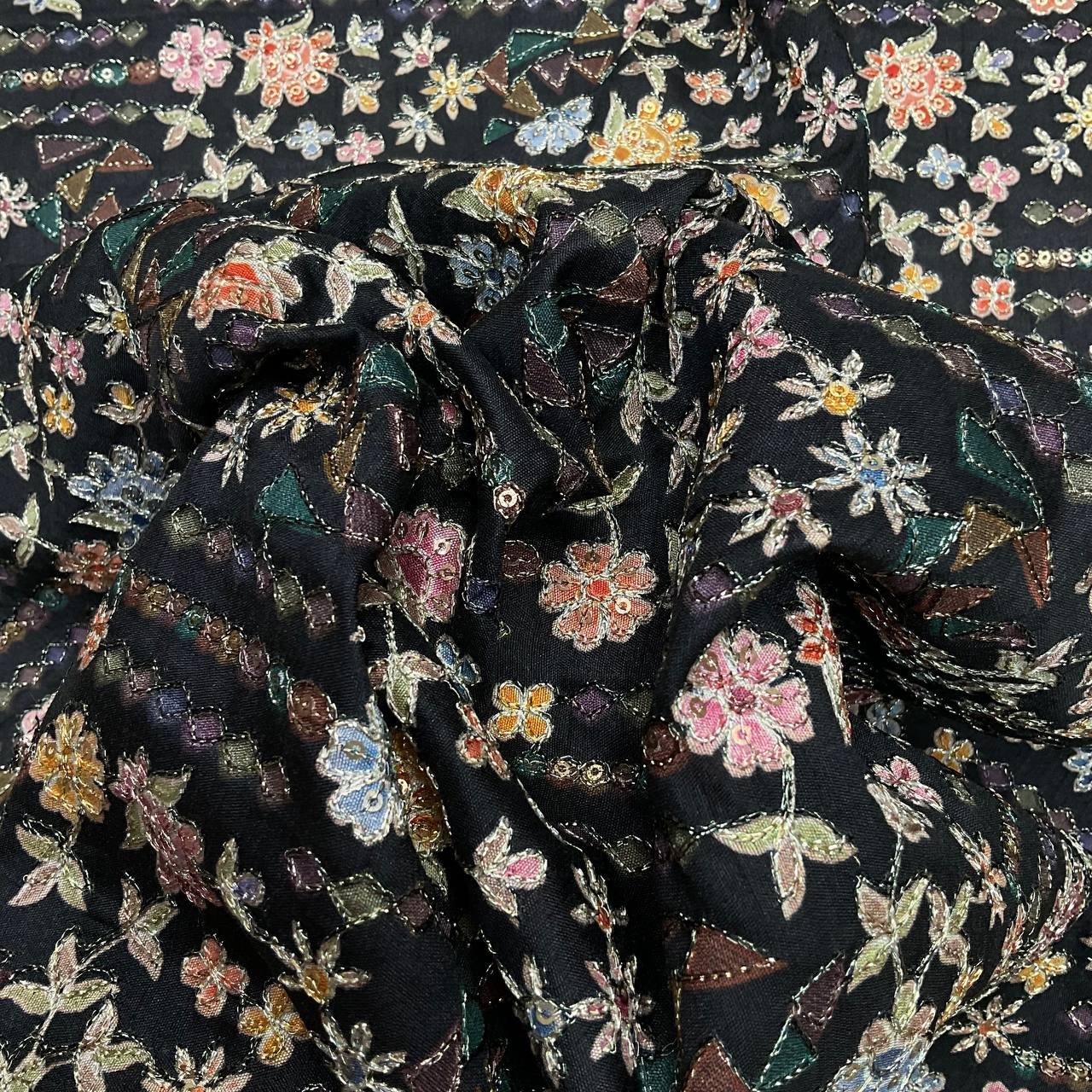 Floral Ethnic Kurta Fabric 4 Floral Ethnic Kurta Fabric - Image 4