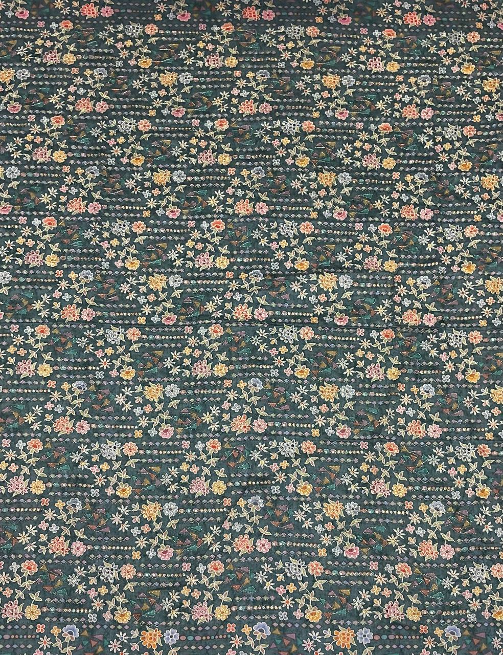 Floral Ethnic Kurta Fabric 8 Floral Ethnic Kurta Fabric - Image 8
