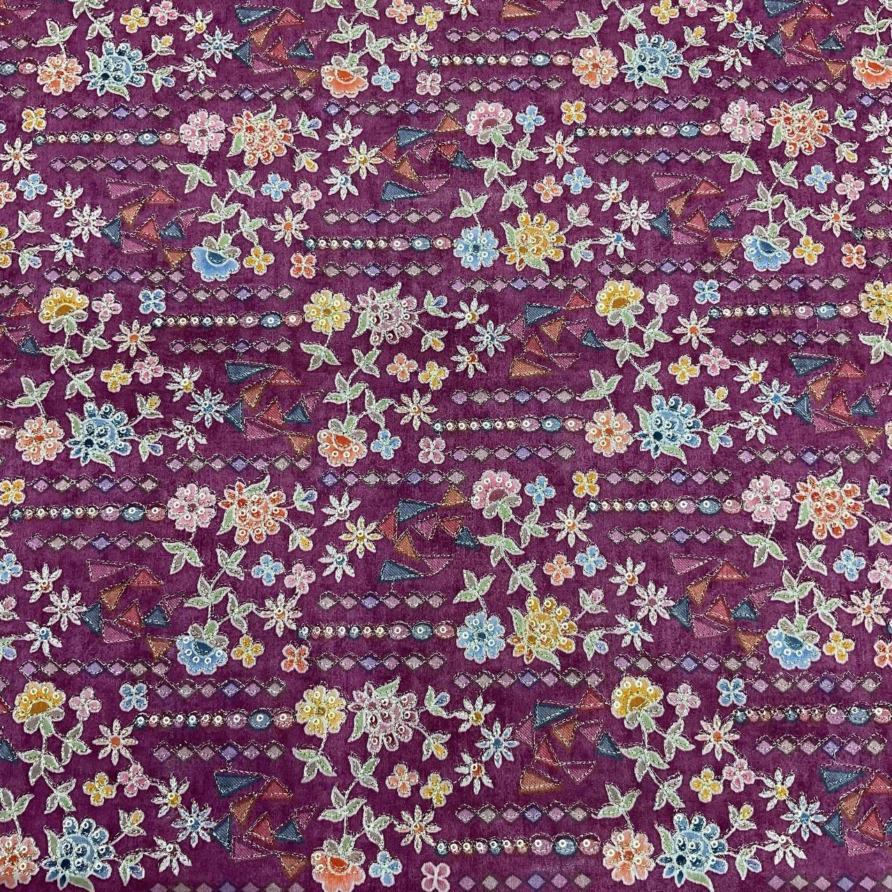 Floral Ethnic Kurta Fabric 6 Floral Ethnic Kurta Fabric - Image 6